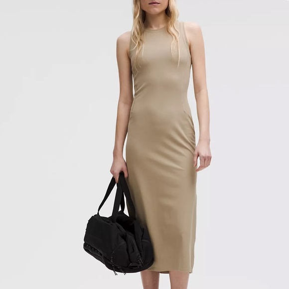 lululemon athletica Dresses & Skirts - NWT Lululemon All Aligned Ribbed MIDI Dress